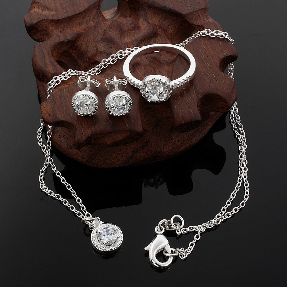 Caitlyn Silver Jewelry Set