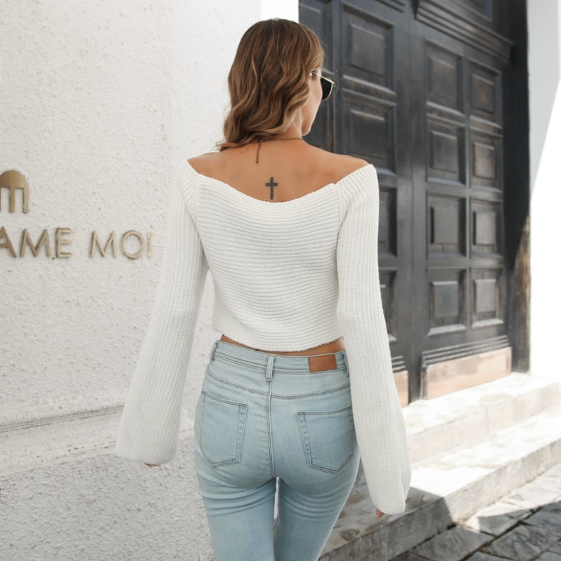 Florence Flare Cropped Sweater