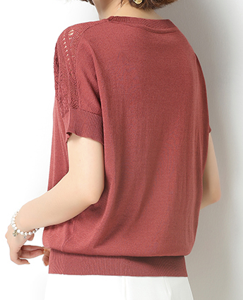 Charlize Eyelet Knit Top