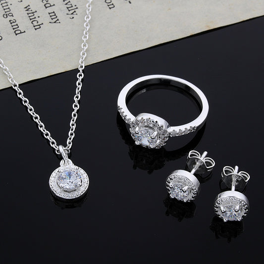Caitlyn Silver Jewelry Set
